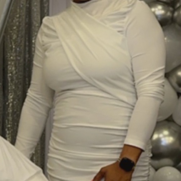 White midi bodycon dress - Picture 2 of 6